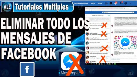 Como Eliminar Todos Los Mensajes De Facebook Messenger YouTube