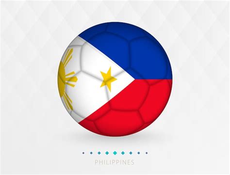 Premium Vector | Football ball with Philippines flag pattern soccer ...