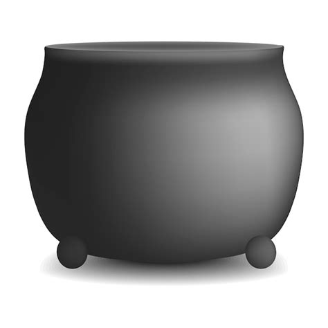 Premium Vector Big Cauldron Mockup Realistic Illustration Of Big