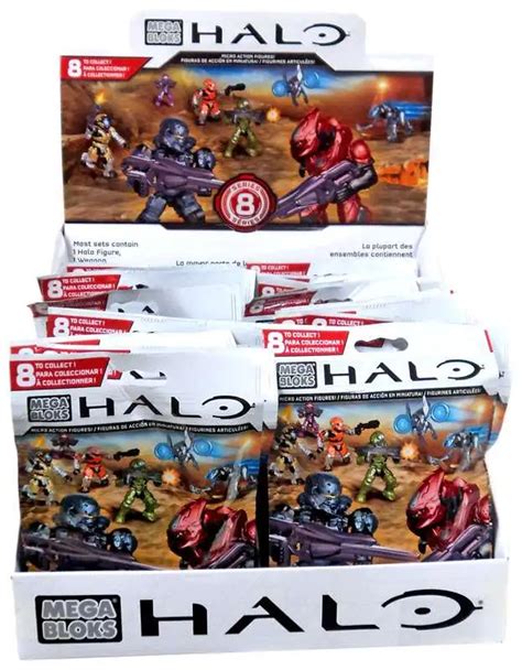 Mega Bloks Halo Series 8 Minifigure Mystery Box 24 Packs Toywiz