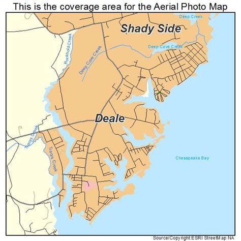 Aerial Photography Map Of Deale Md Maryland