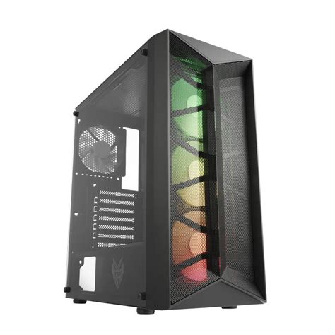 Caja Pc Gaming FSP CMT211A ARGB Semi Torre ATX Panel Cristal