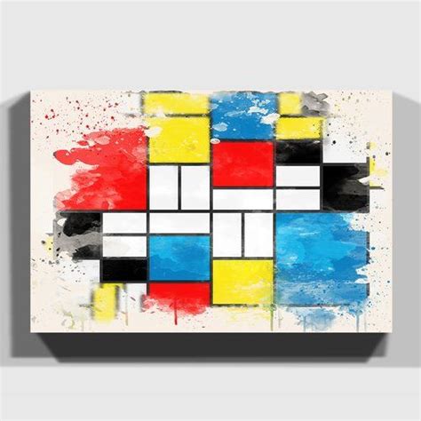 Piet Mondrian Abstract Canvas Painting