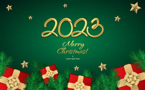 Happy New Year 2023 Greeting Vector Templates Merry Christmas Design