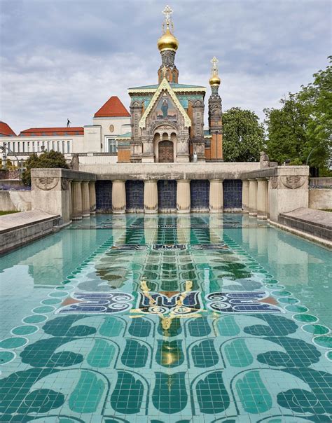 Deutsche Stiftung Denkmalschutz Lilienbecken auf der Mathildenhöhe in