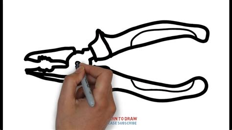 Pliers Drawing at PaintingValley.com | Explore collection of Pliers Drawing