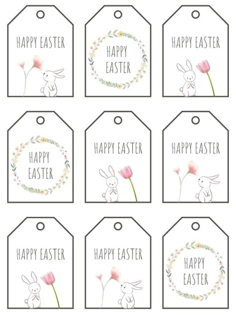 Free Printable Easter Gift Tag Designs For Every Bunny For Hope And Joy