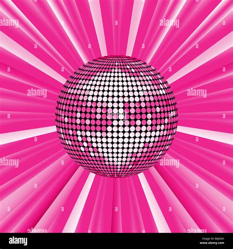 abstract pink disco ball background Stock Photo - Alamy