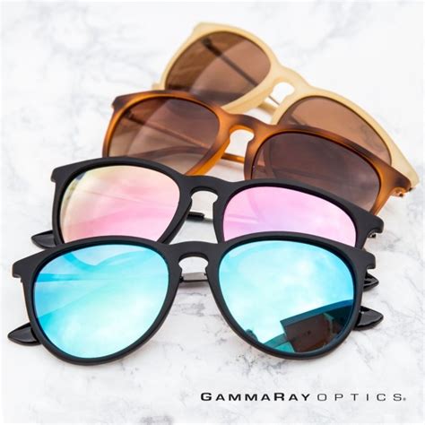 Gamma Ray Polarized Uv400 Vintage Retro Round Thin Style Sunglasses