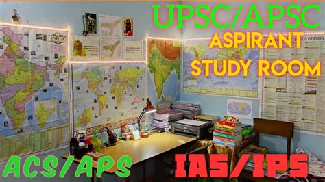 Upsc Apsc Aspirant Study Room Motivation For Self Study Youtube