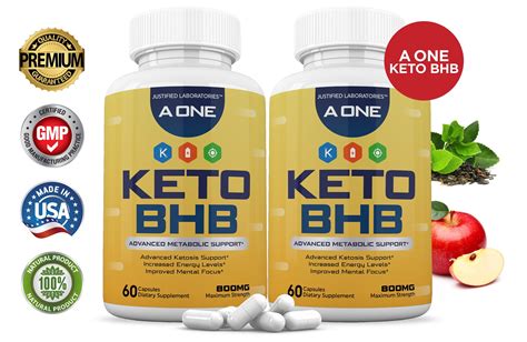 2 Pack A One Keto Bhb Pills Includes Apple Cider Vinegar Gobhb