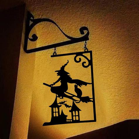 Aasfjeg Decor Graden Silhouette Signs Door Decoration Scary