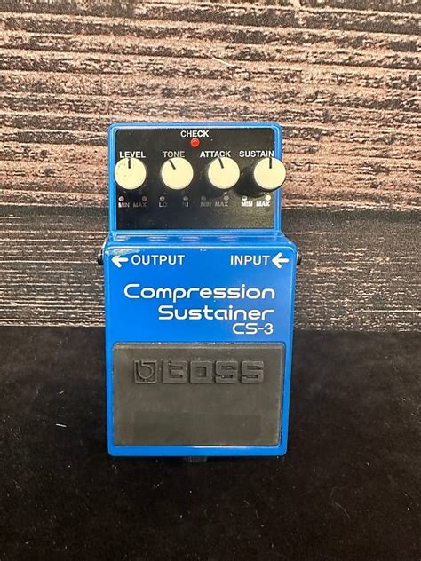 Boss Compression Sustainer Cs 3 Compressor Guitar Effects Reverb