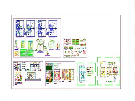 Vivivenda Multifamiliar En AutoCAD Librería CAD