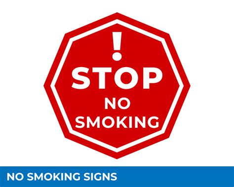 Warning No Smoking Area Signs In Vector, Easy To Use And Print Design Templates 6257999 Vector ...