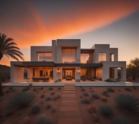 Arizona Mansion With Sunset - Etsy