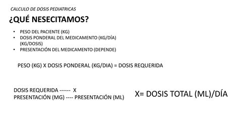 Calculo De Dosis Pediatrica Pptx