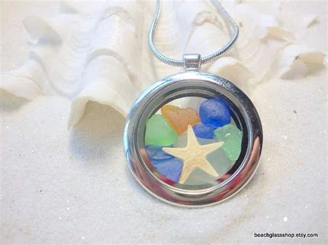 Very Cool Sea Glass Charm Locket Porthole Pendant Locket Charms Locket