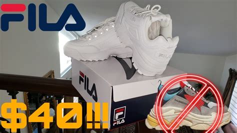 Fila Men S Disruptor Premium Unboxing Youtube