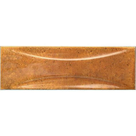 Luma Burnt Orange Gloss Decor Ceramic Wall Tile Tilemountain