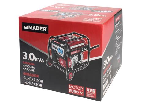 Generador Monofásico AVR 3 0Kva 15L MADER Power Tools Brycus