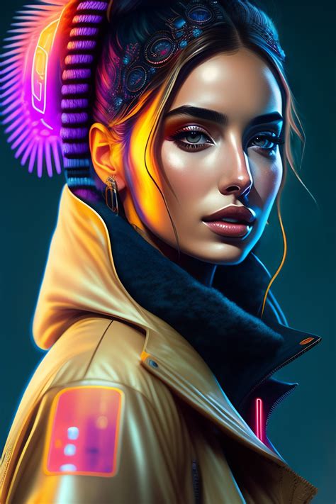 Lexica Theo James And Ana De Armas Detailed Portrait Neon Operator