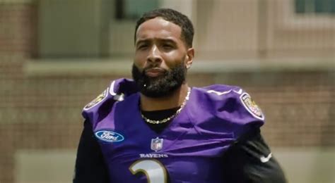 Odell Beckham Jr Participates In St Practice In A Ravens Uniform