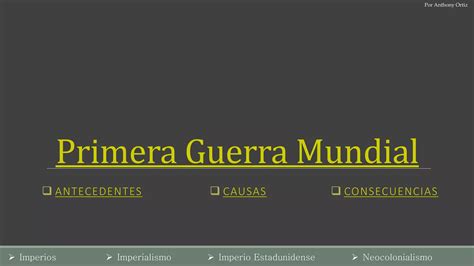 Primera Guerra Mundial Ppt