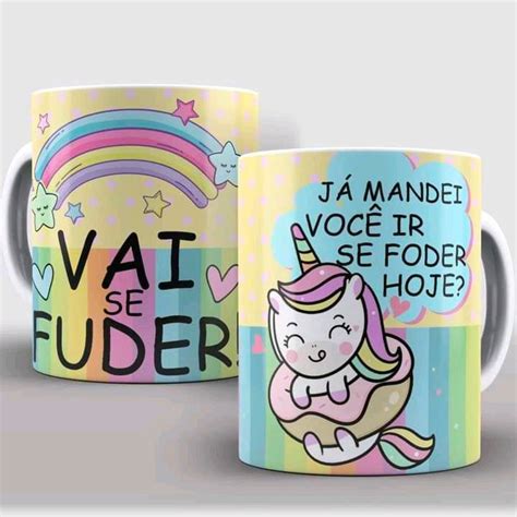 Caneca Unicórnio Malcriado Elo7 Produtos Especiais