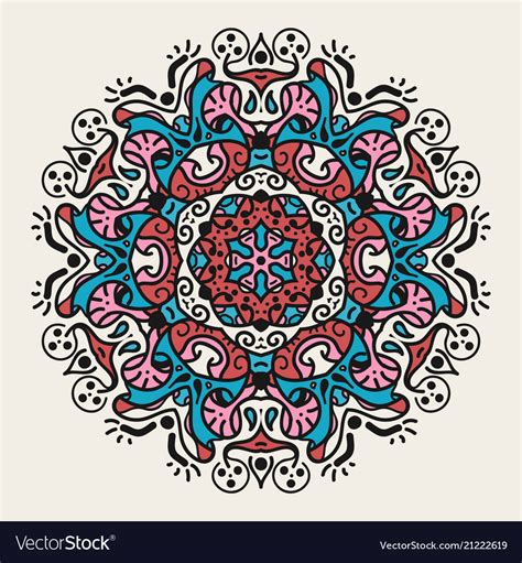 Ancient Geometric Mandala Royalty Free Vector Image