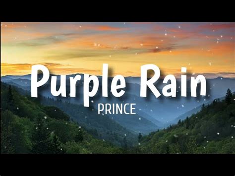 Purple Rain Lyrics Prince Chords Chordify