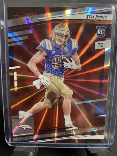 Panini Prestige Rookies Xtra Points Sunburst Greg Dulcich