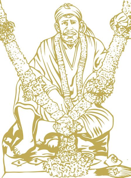 Sai Baba Free Stock Vectors