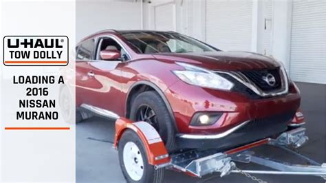 Loading A Nissan Murano Fwd On A U Haul Tow Dolly Youtube