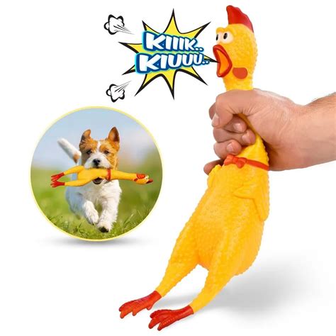 2020 Hot Sell Screaming Chicken Pets Dog Toys Squeeze Squeaky Sound