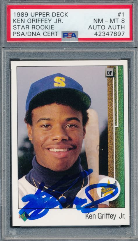 Ken Griffey Jr Signed Upper Deck Rc Psa Pristine Auction