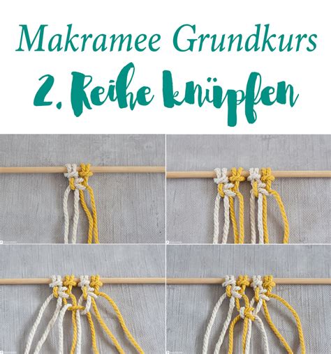 DIY einfaches Makramee für Anfänger knüpfen