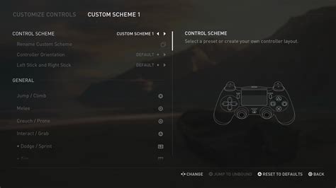 Settings Custom Controls The Last Of Us Part Ii Interface In Game