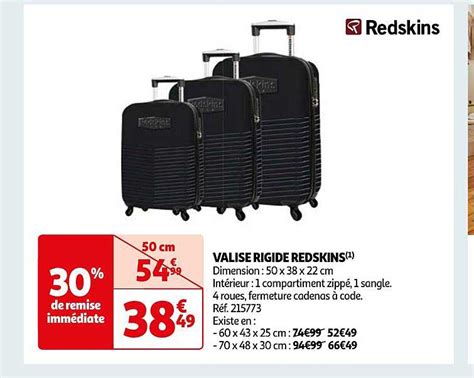 Promo Valise Rigide Redskins Chez Auchan Icatalogue Fr