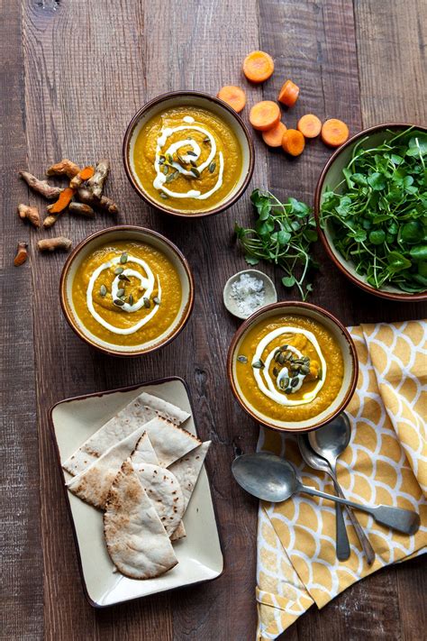 Turmeric Carrot And Watercress Soup Vegan Claire Justine