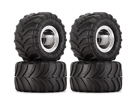 Injora 70x38mm Monster Truck Wheel and Tyre Set for 1/24 Crawlers ...