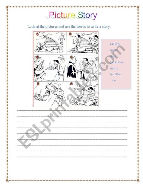 Picture Story Esl Worksheet By Moonl