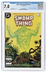 Hake S SAGA OF THE SWAMP THING 37 JUNE 1985 CGC 7 0 FINE VF FIRST