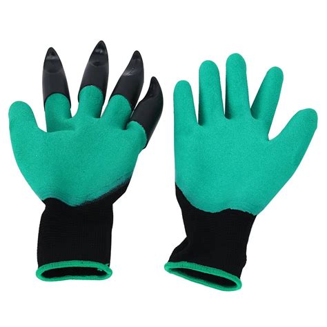 1 Pair Claws Design Latex Garden Work Gloves For Digging Claws On The