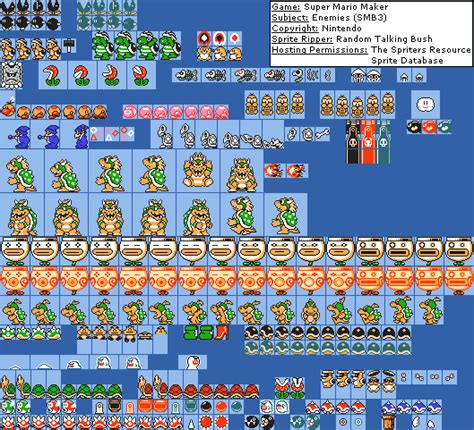 Super Mario Maker Smb3 Sprites