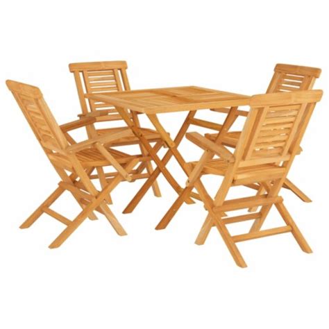 Vidaxl Piece Patio Dining Set Solid Wood Teak Pick N Save