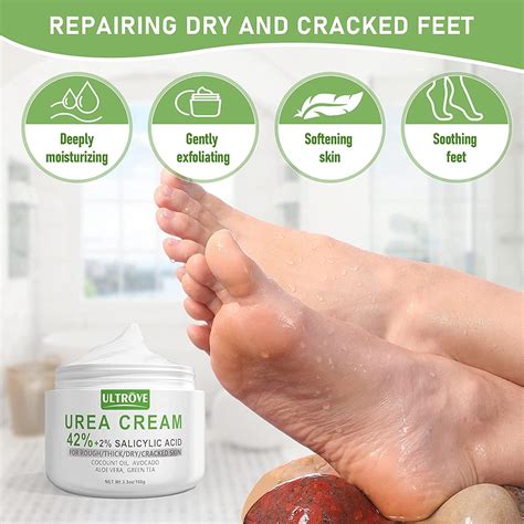 Urea Cream 42 With 2 Salicylic Acid Callus And Dead Skin Remover For Feet Deeply Moisturizes