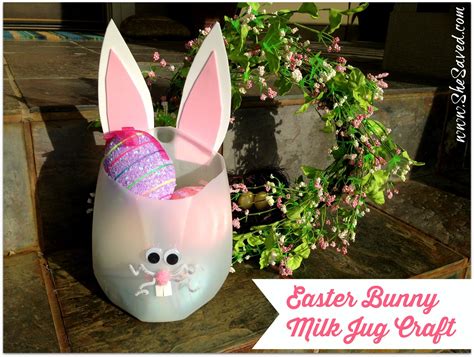 Easter Bunny Milk Jug Craft - SheSaved®