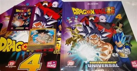 Álbum Dragon Ball Super 4 Super Completo A Pegar Tapa Dura Cuotas