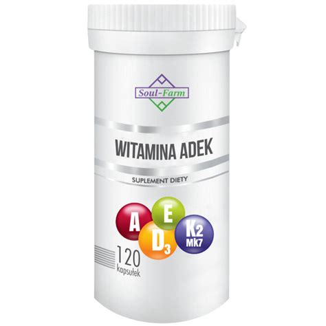 Suplement diety WITAMINA ADEK 120 KAPSUŁEK 800 mcg 50 mcg 12 mg